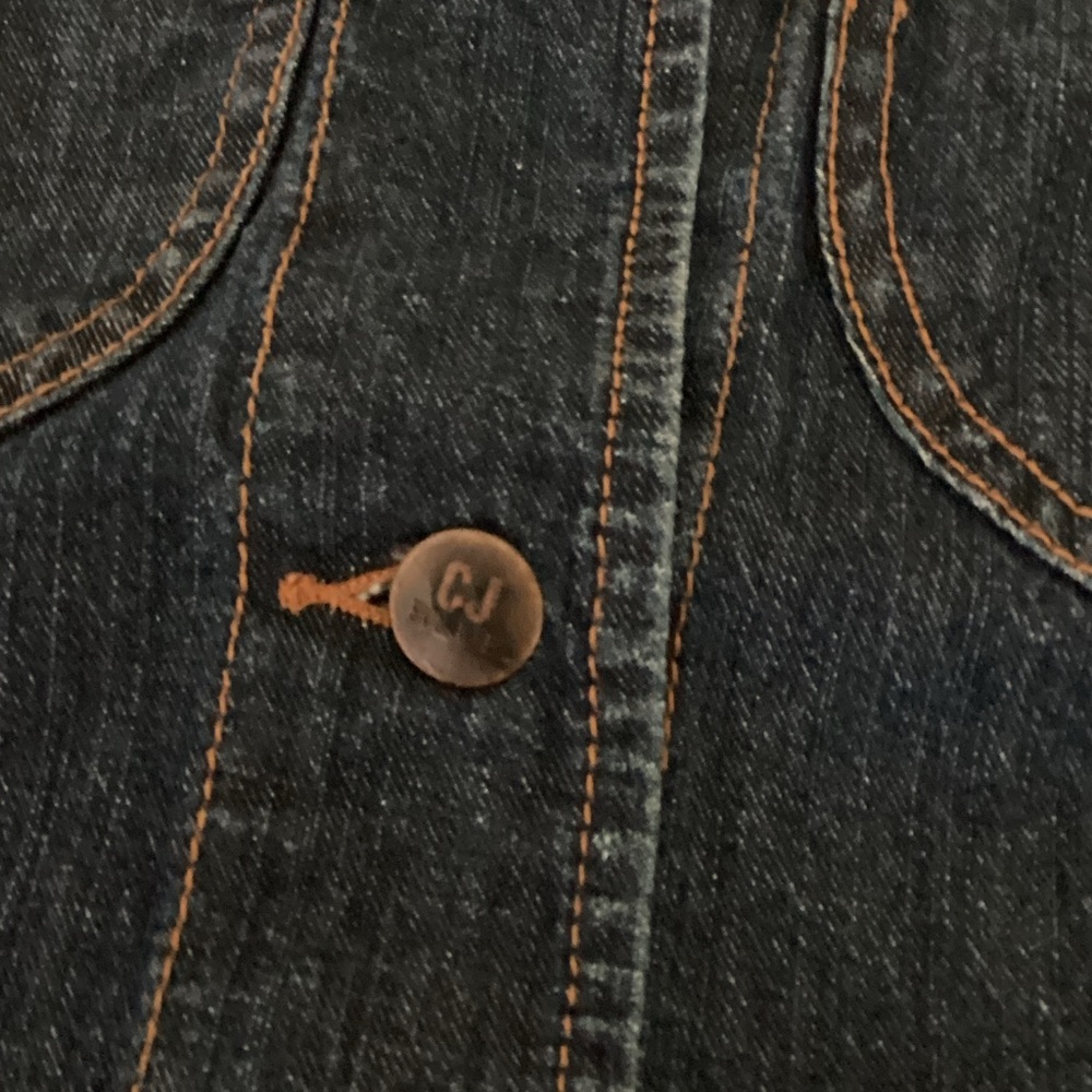 Denim Vest with Button Closure - Picture 9 of 11